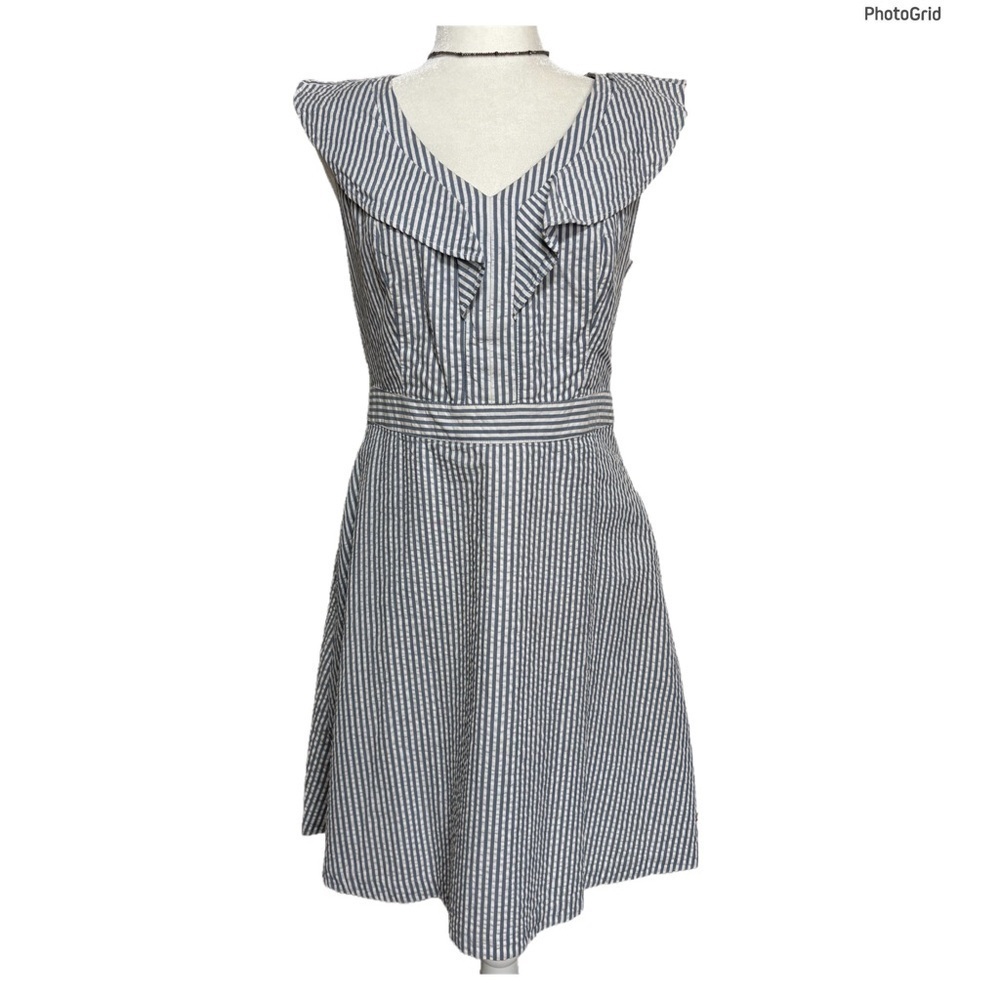 Tommy Hilfiger Stripe V Neck Dress